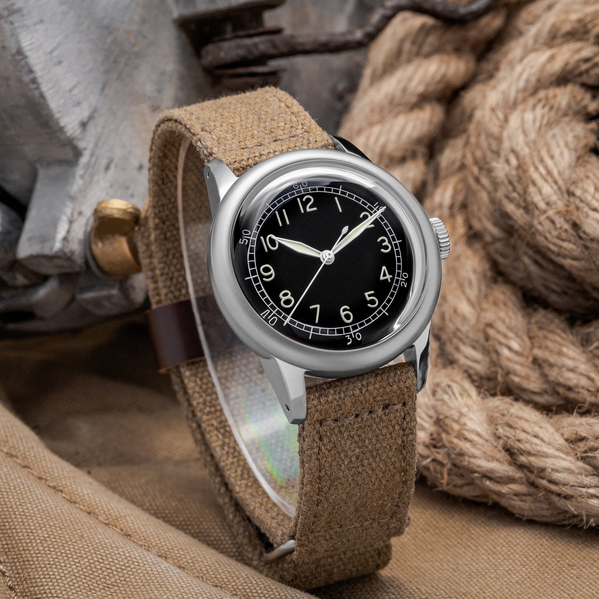 THORN A11 36mm Stainless steel Retro Military Watch - Image 8