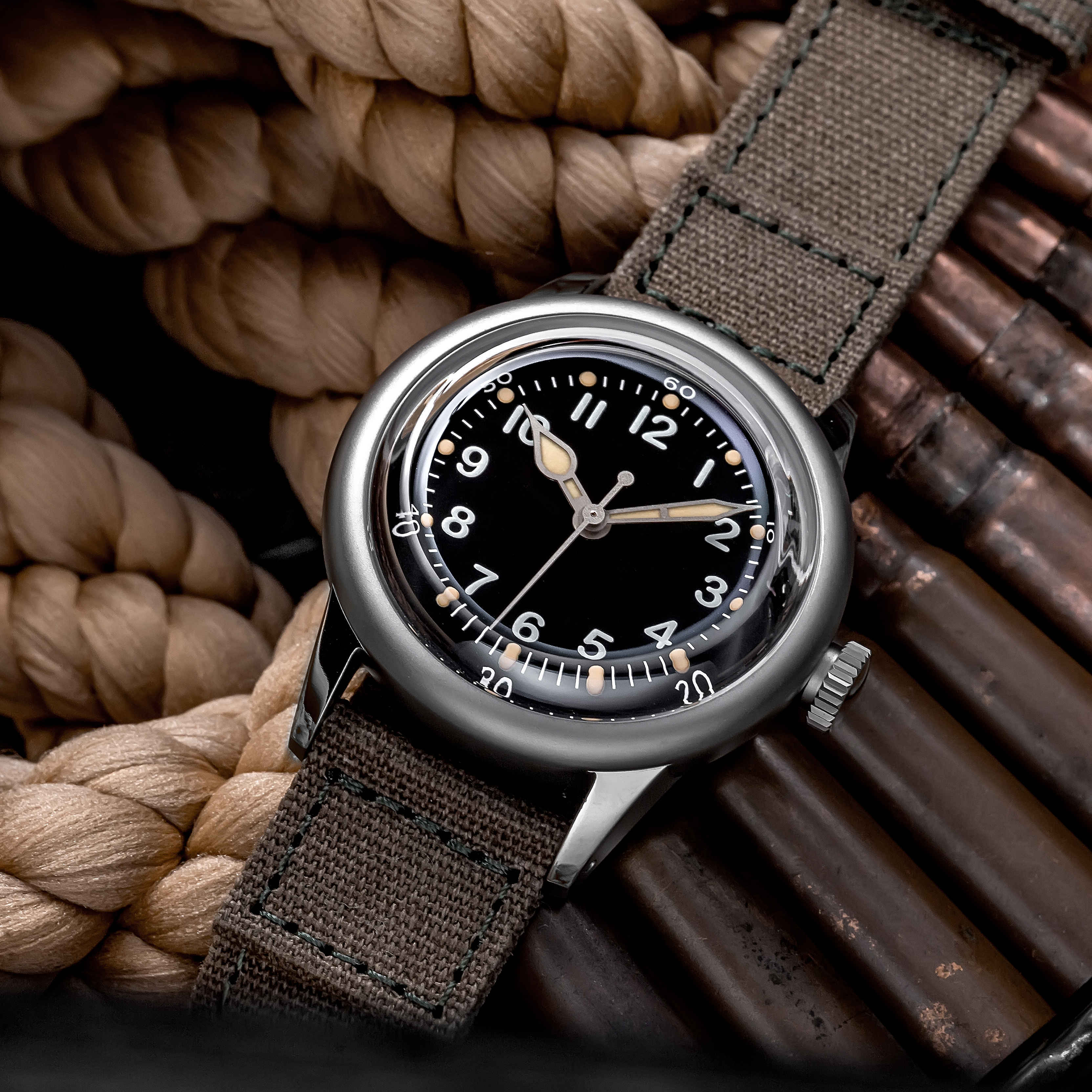 THORN A11 Titanium Retro Military Men Watch - Image 8