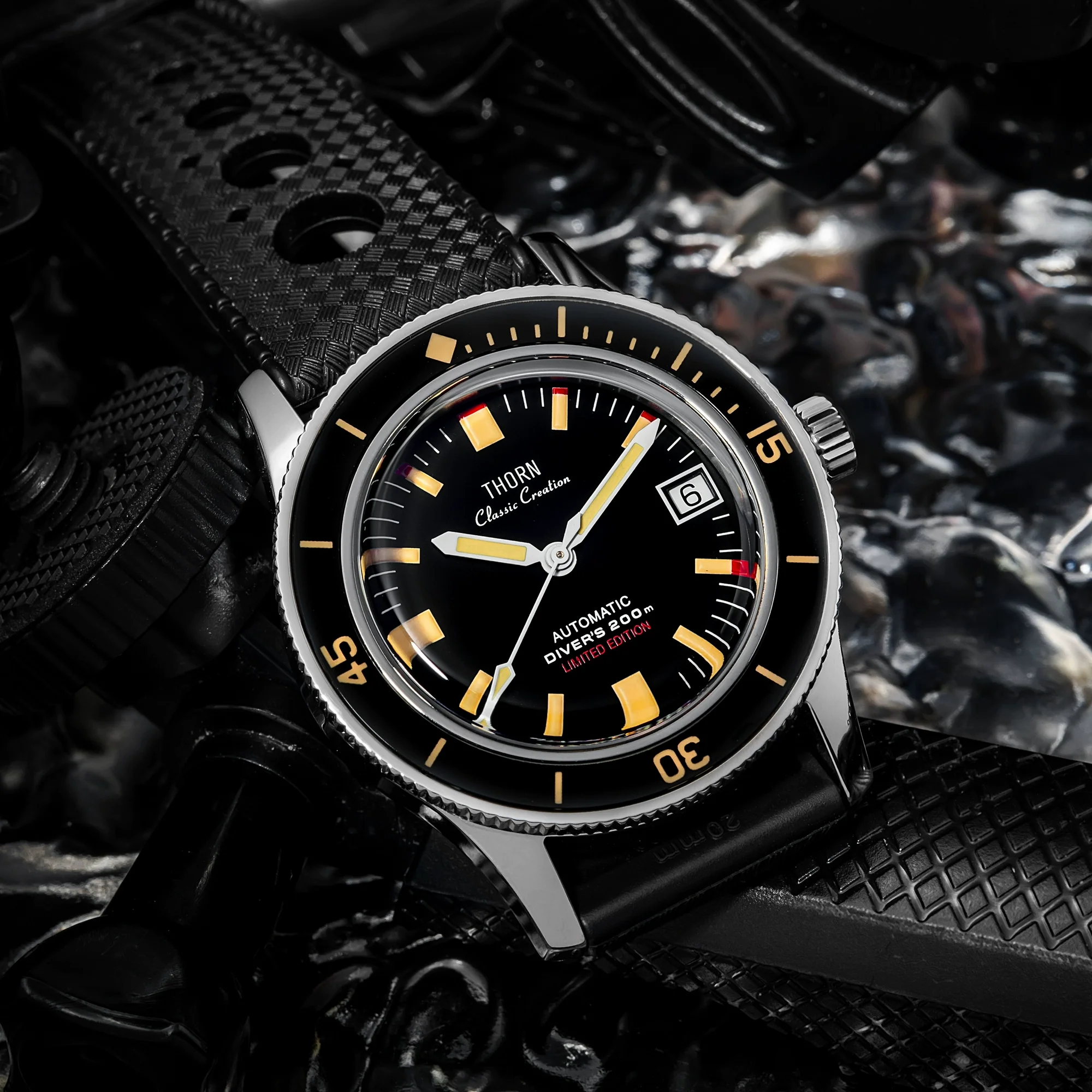 Thorn 38MM 50 Fathoms Sbarakuda PT5000 Dive Watch T006 - Image 3