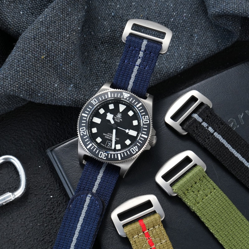 Titanium Buckle Soft Nylon Magic Strap 20mm/22mm - Image 10