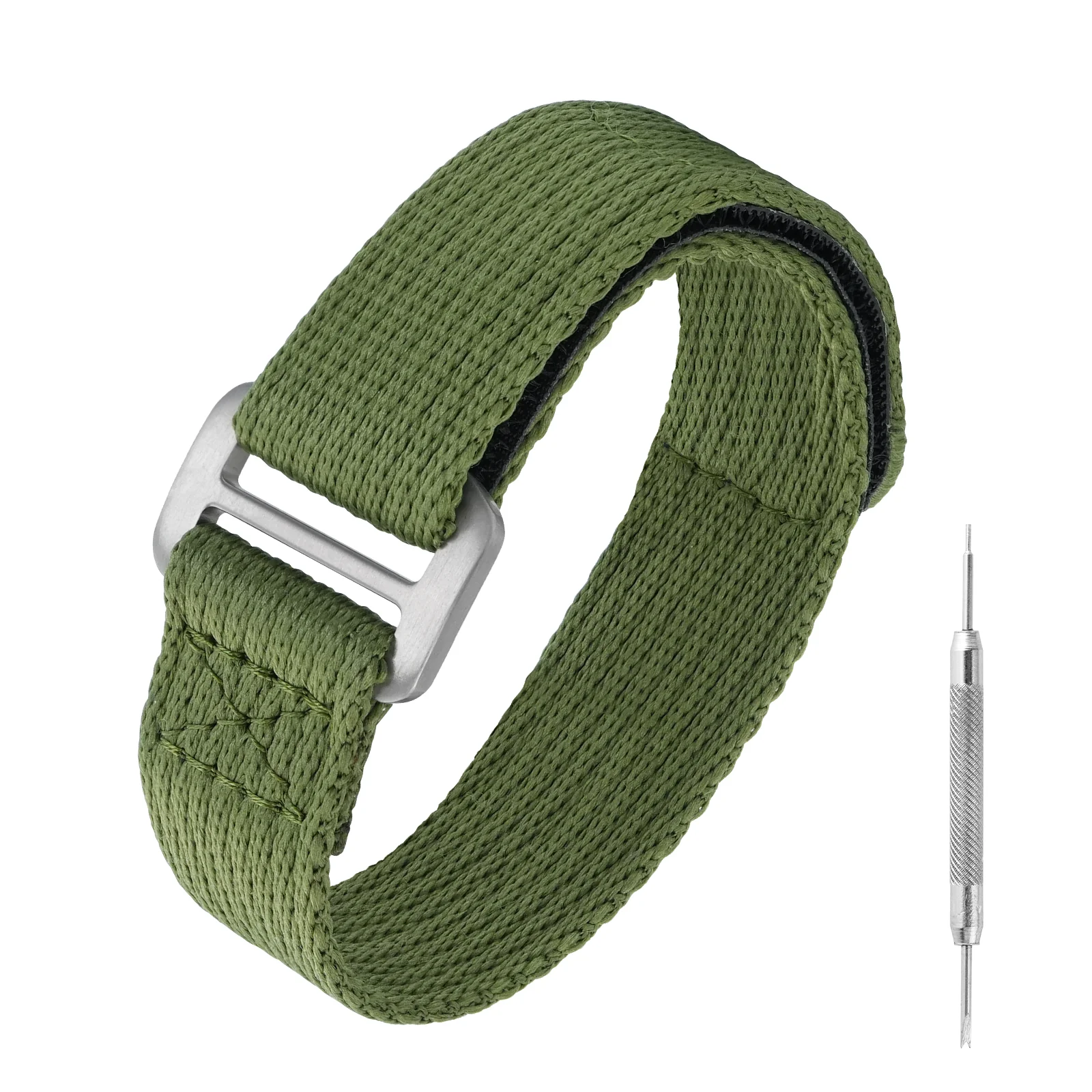 Titanium Buckle Soft Nylon Magic Strap 20mm/22mm - Image 12