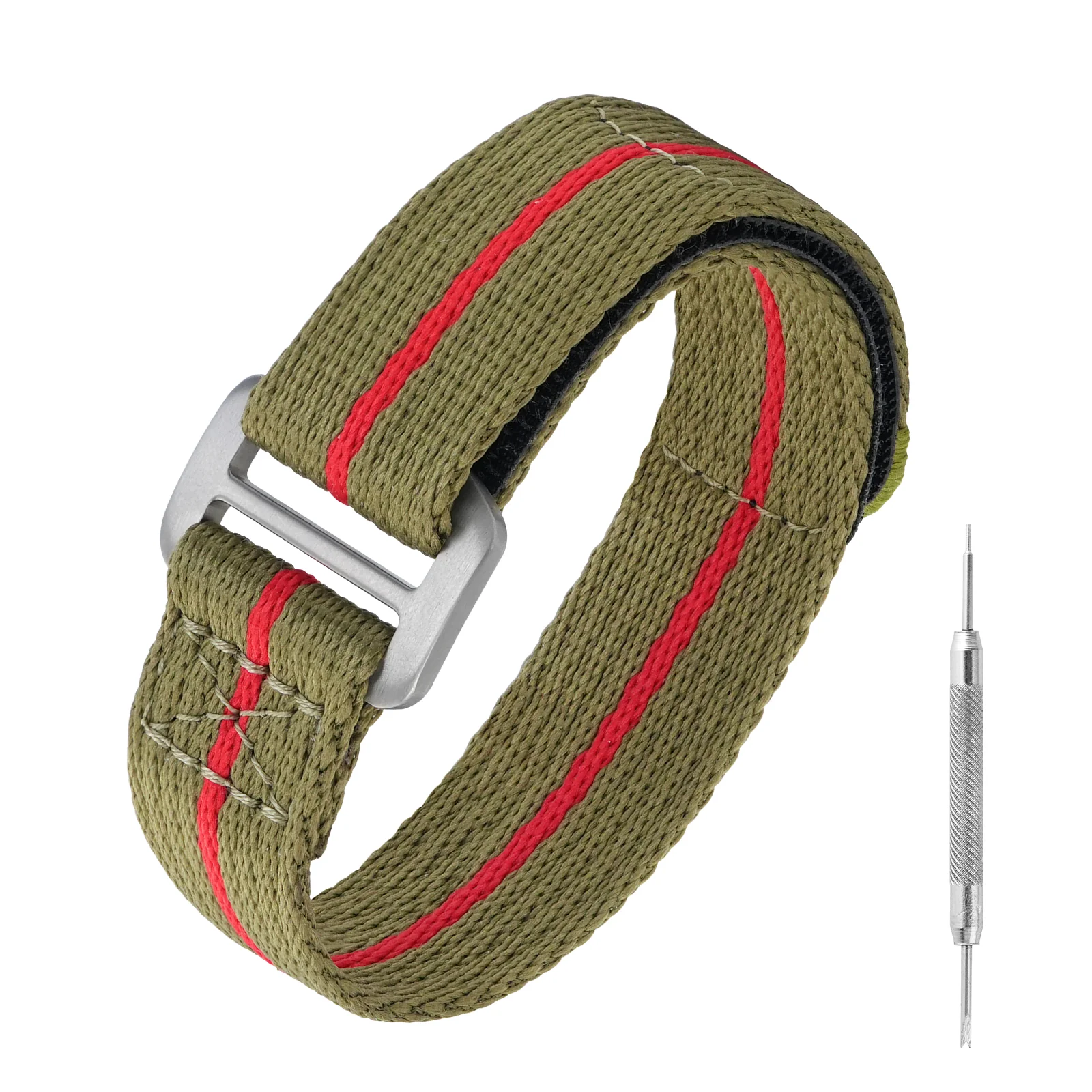 Titanium Buckle Soft Nylon Magic Strap 20mm/22mm - Image 15