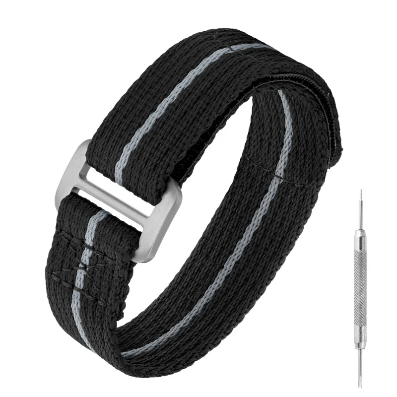 Titanium Buckle Soft Nylon Magic Strap 20mm/22mm - Image 3