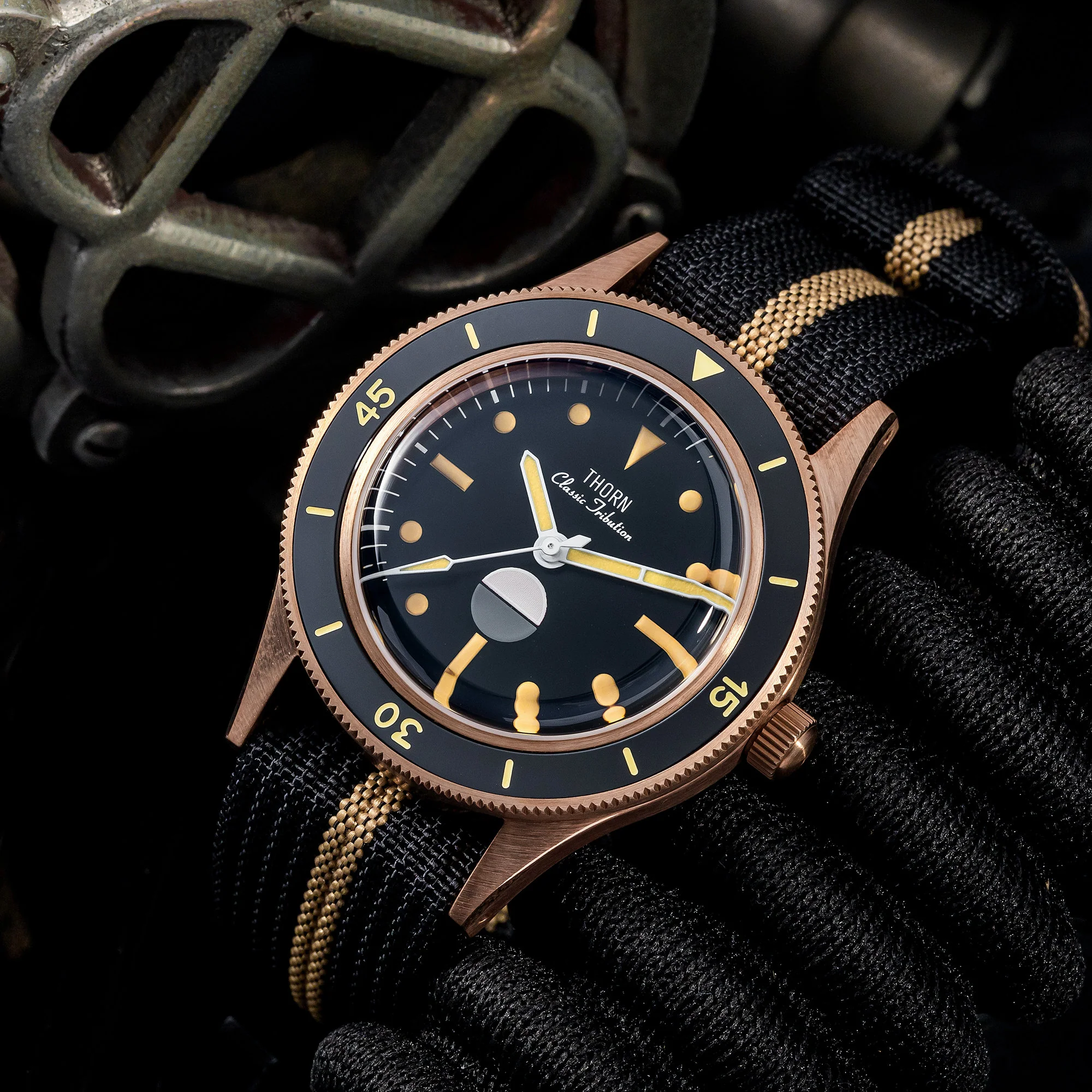 Thorn Vintage 50-Fathoms Bronze Dive Watch - Image 10
