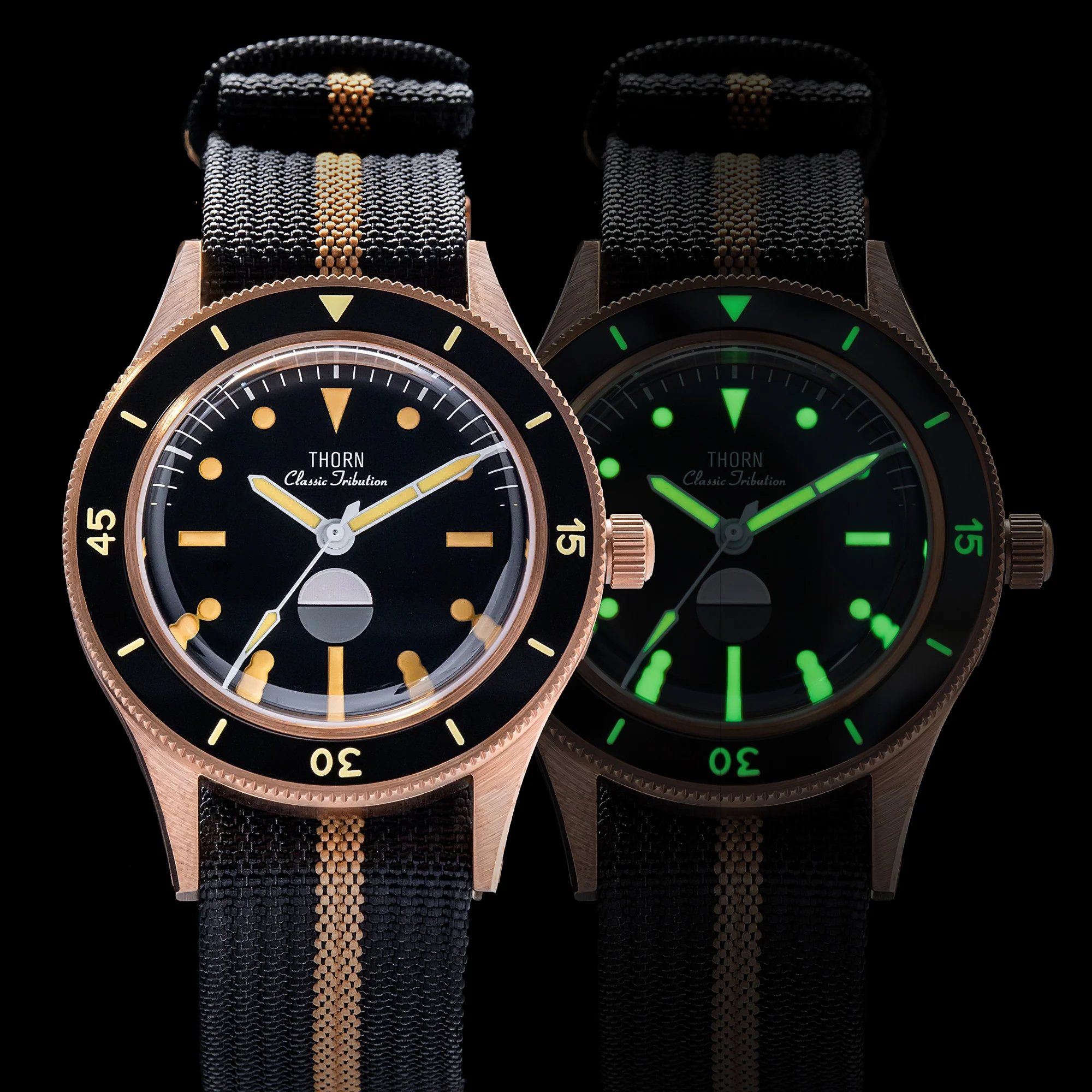 Thorn Vintage 50-Fathoms Bronze Dive Watch - Image 16