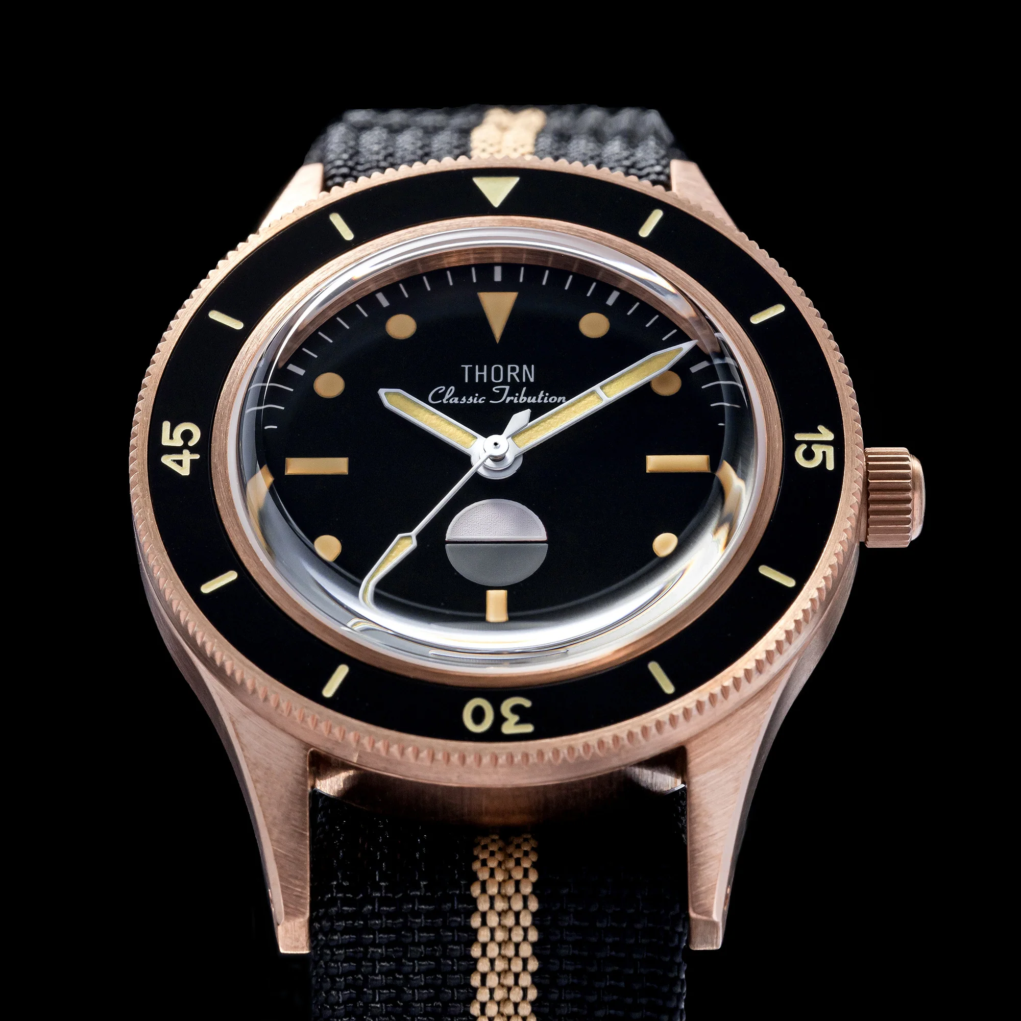 Thorn Vintage 50-Fathoms Bronze Dive Watch - Image 17