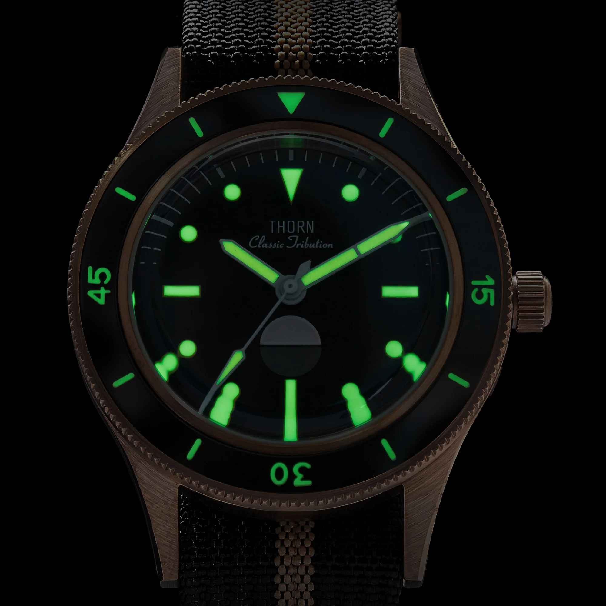 Thorn Vintage 50-Fathoms Bronze Dive Watch - Image 18