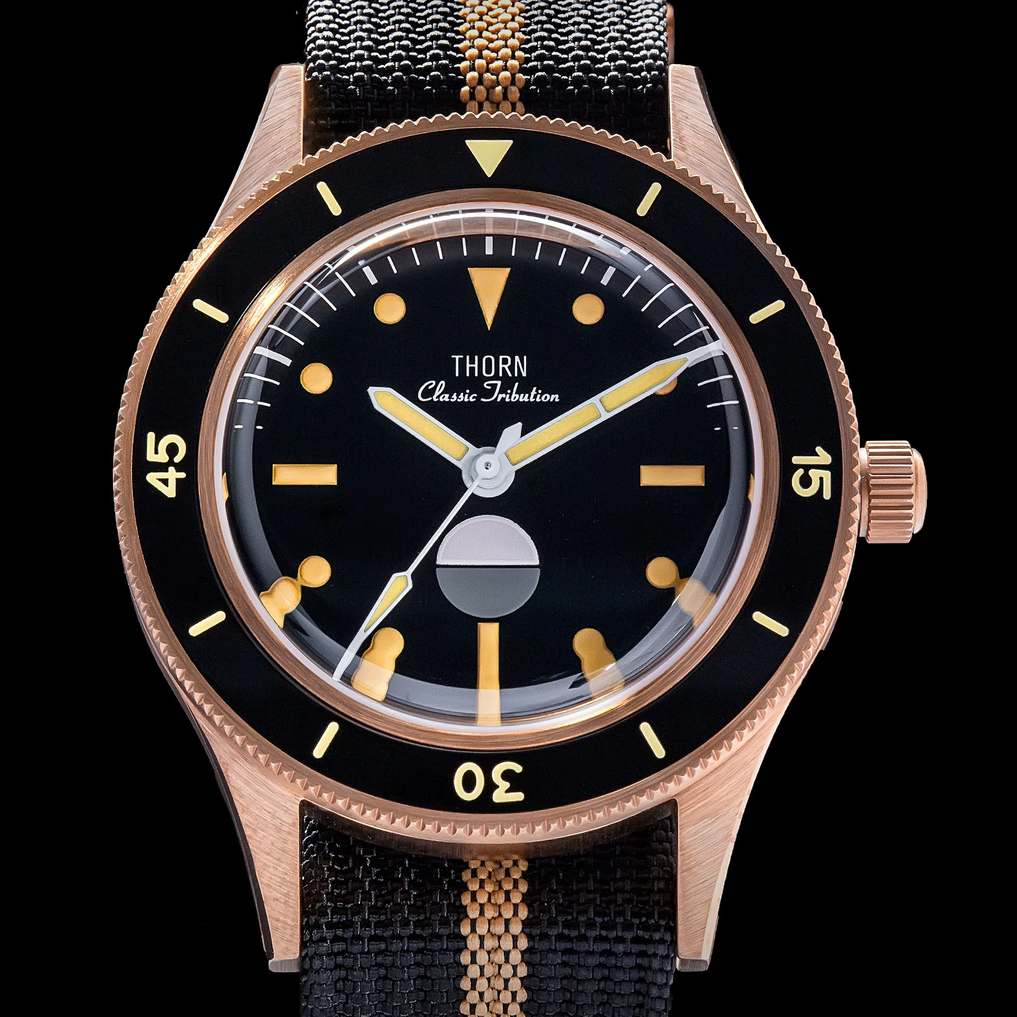 Thorn Vintage 50-Fathoms Bronze Dive Watch - Image 5