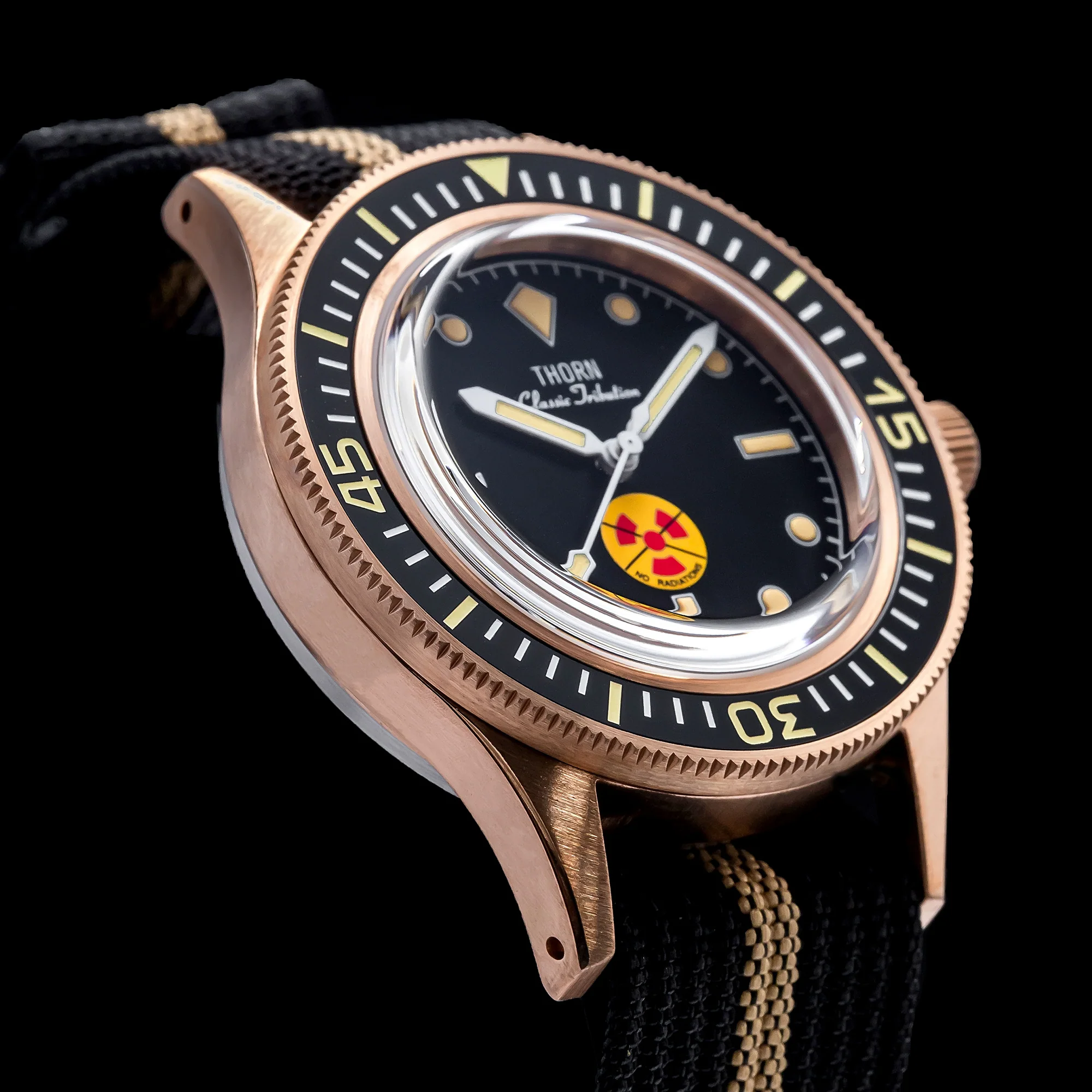 Thorn Vintage 50-Fathoms No-Rad Bronze Dive Watch - Image 13