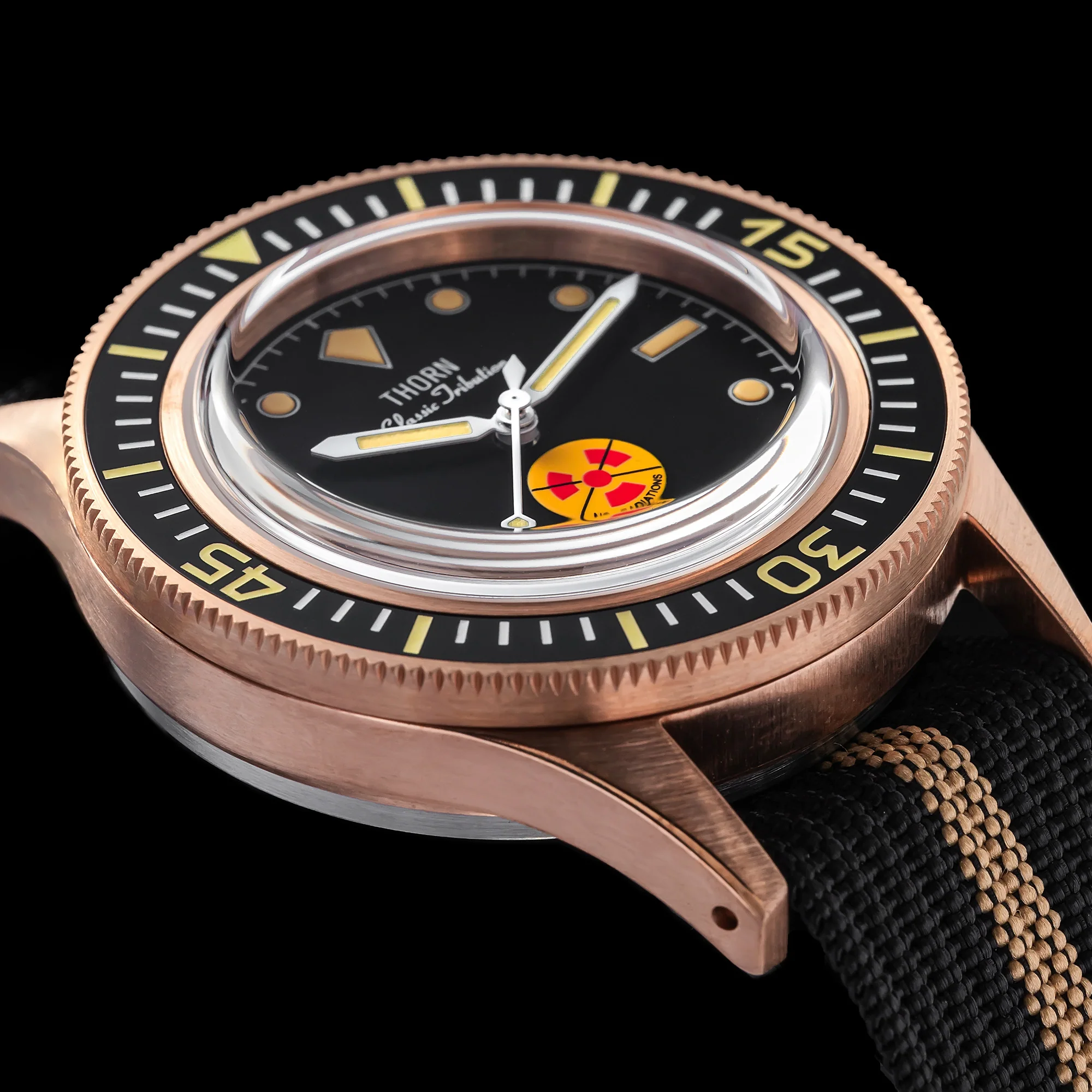 Thorn Vintage 50-Fathoms No-Rad Bronze Dive Watch - Image 16
