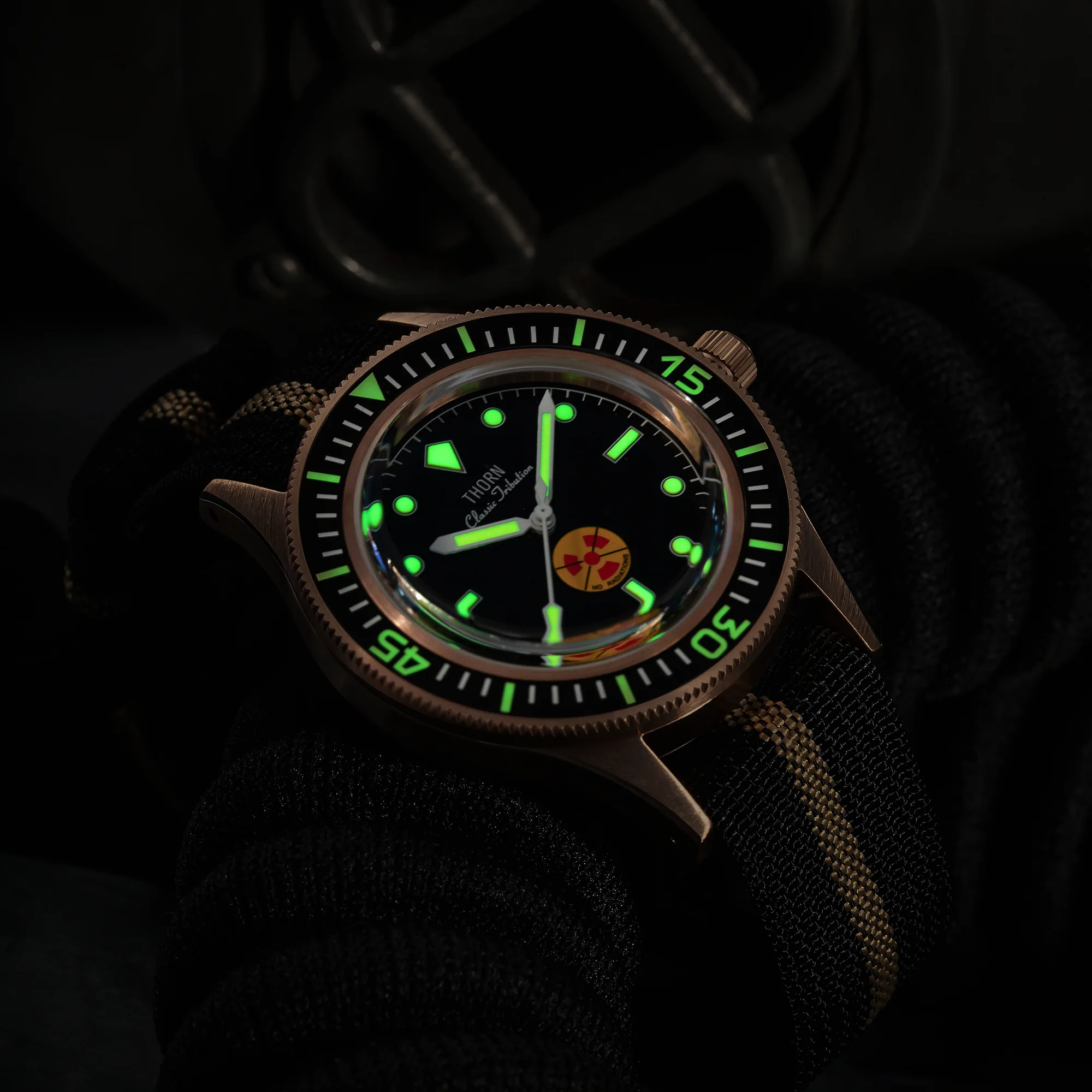 Thorn Vintage 50-Fathoms No-Rad Bronze Dive Watch - Image 23
