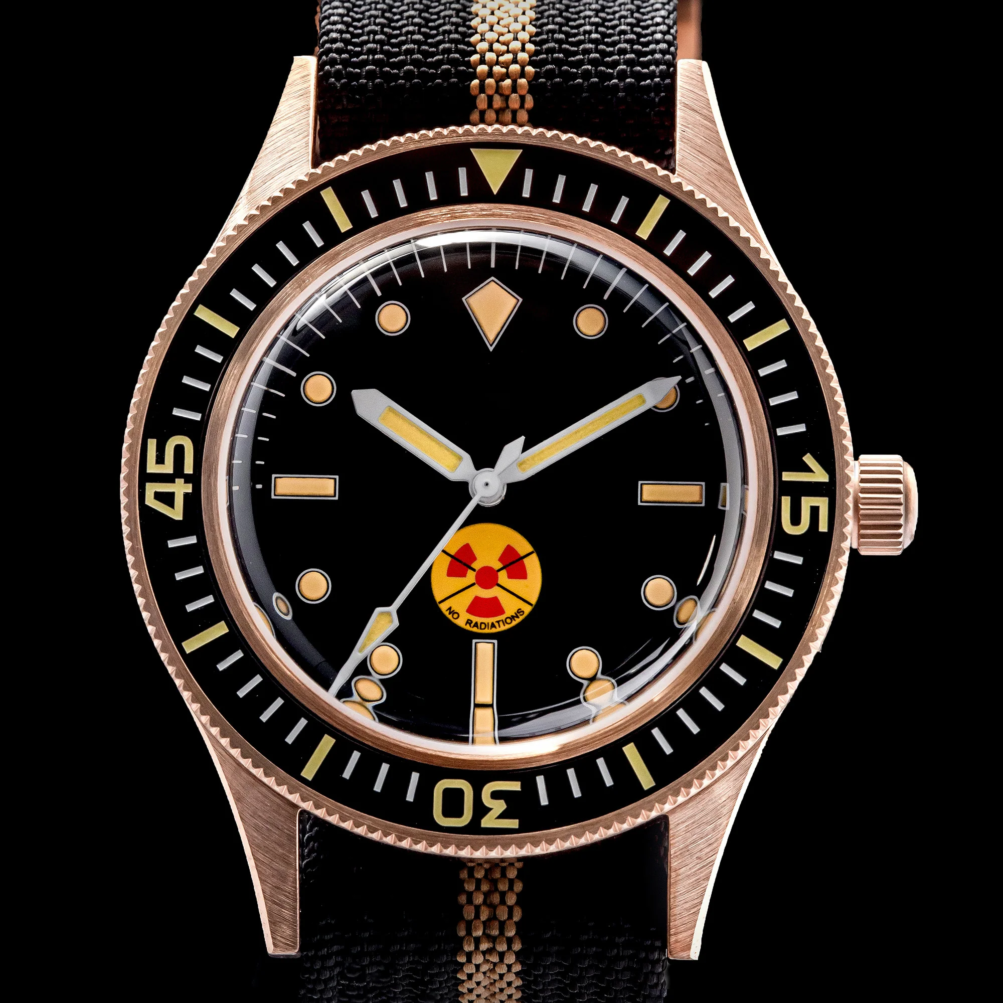 Thorn Vintage 50-Fathoms No-Rad Bronze Dive Watch - Image 5
